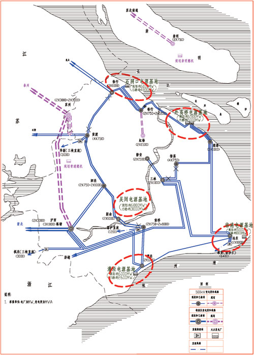 2015年上海電網(wǎng)和電源規(guī)劃圖